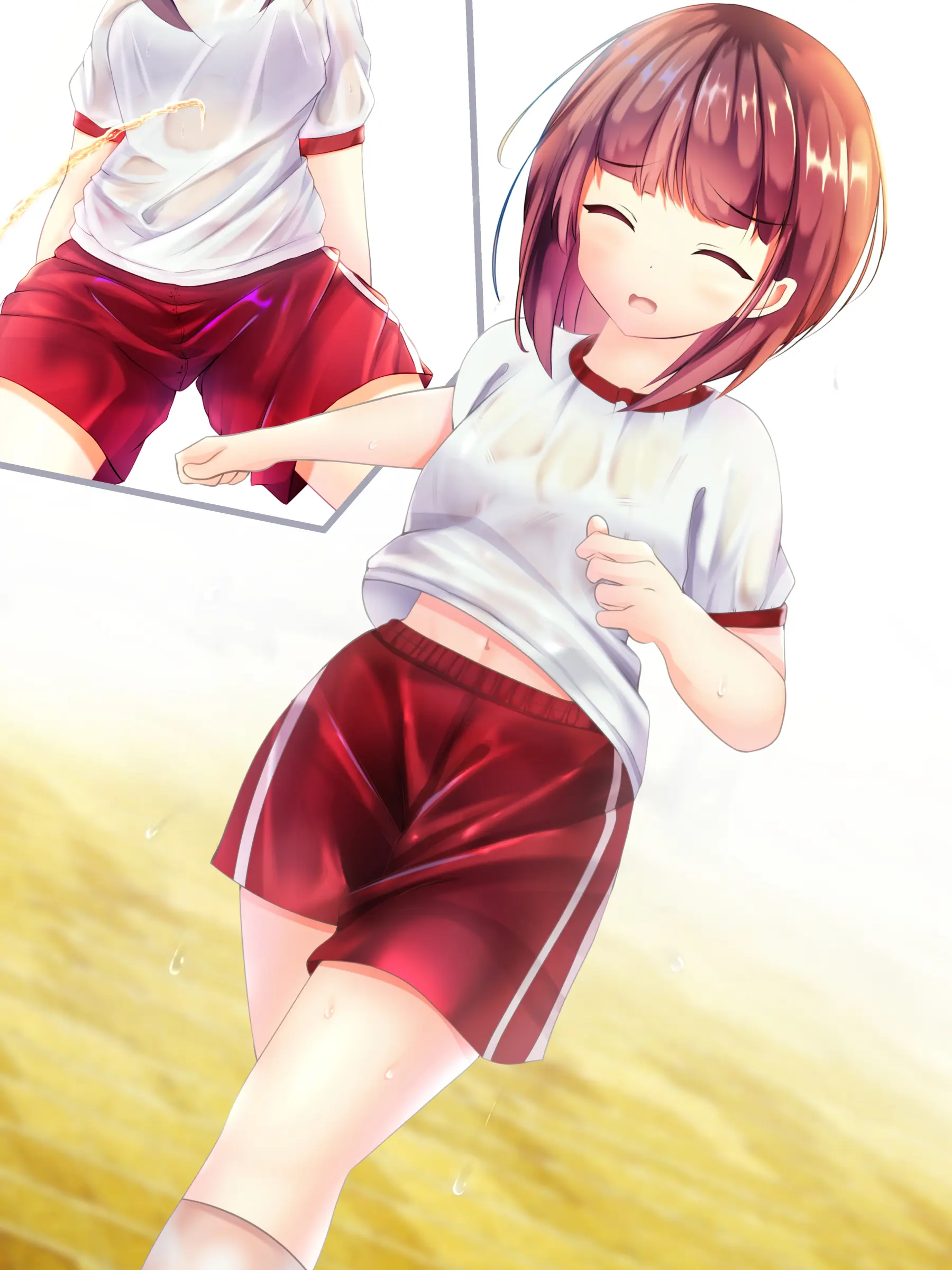 Onnanoko Ga Chakui No Mama Seieki To Ochikko O Kakerareru CG-Shuu | 여자아이가 옷을 입은 채 정액과 오줌이 뿌려지는 CG 모음집